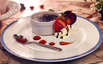 期間限定sweets｢Moelleux au Chocolat＊モワルー・オ・ショコラ｣Octa Hotel Cafe鹿児島店
